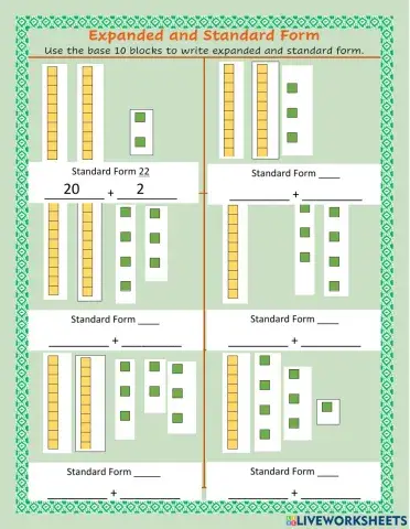 Expanded and Standard Form 1