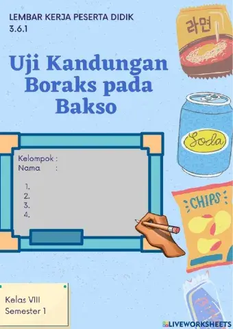 Uji Kandungan Boraks pada Bakso