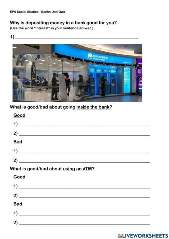Banks Quiz
