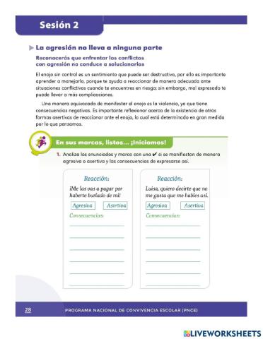 La agresión no lleva a ninguna parte