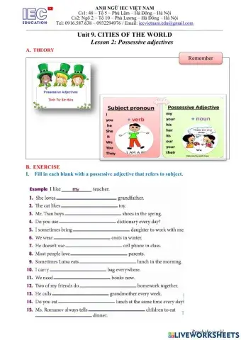 Unit 9 : Grade 6 : Cities Of The World