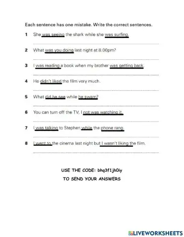 Past simple or continous