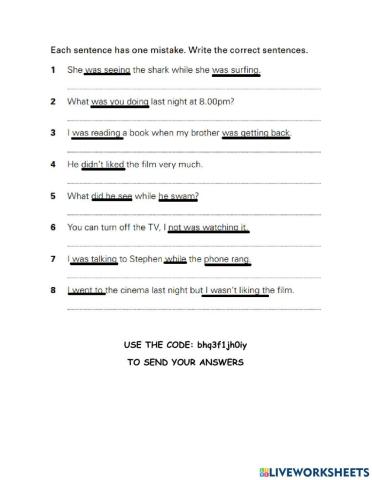 Past simple or continous