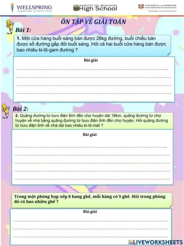 Ôn tập giải toán