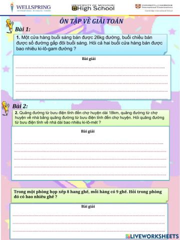 Ôn tập giải toán