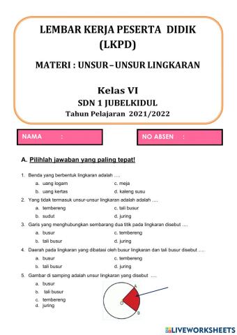 Unsur-unsur Lingkaran