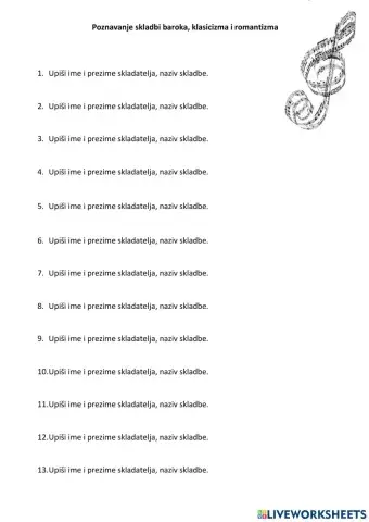 Poznavanje glazbene literature