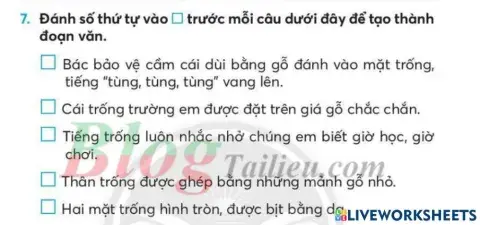 Tập làm văn - Tuần 12
