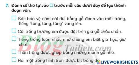 Tập làm văn - Tuần 12