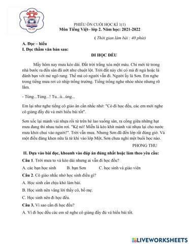 Phiếu ôn tập cuối kì 1(1)