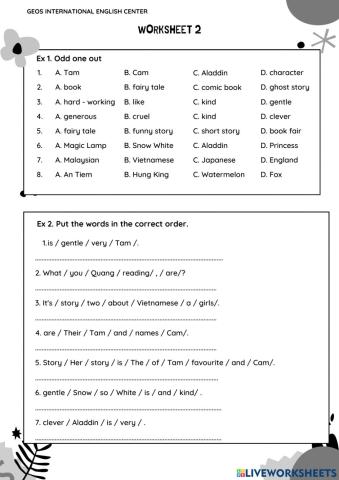 Worksheet 2-U8-Grade 5