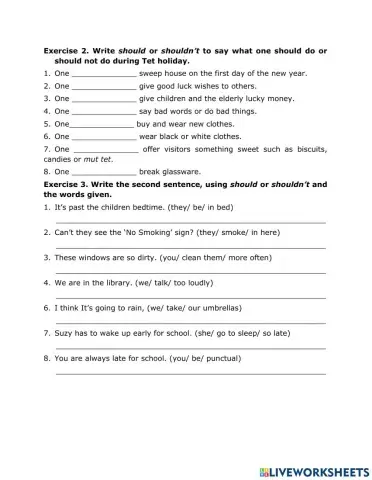 Practice 8.12.2021 Should-shouldn't