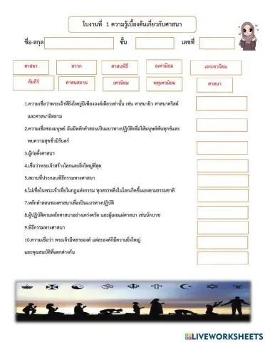 ความรู้เบื้องต้นเกี่ยวกับศาสนา