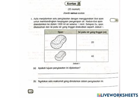 Ulangkaji Sains Tahun 5
