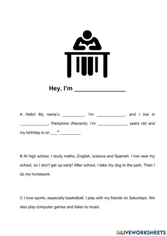 Writing a personal profile