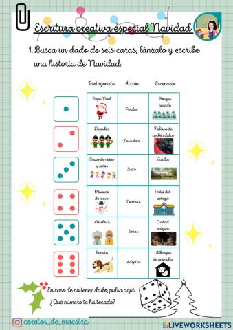 Escritura creativa especial navidad