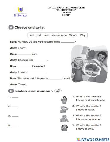 Unit 8 work and play test