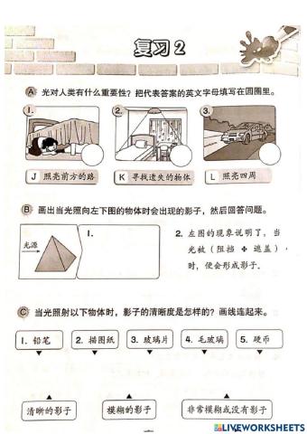 二年级科学下半年复习2