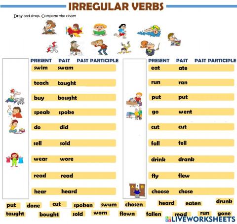 Irregular verbs