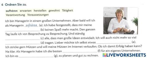 B1 Test zu Lektion 5 - 4