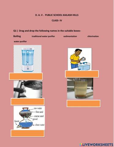 Water purification methods