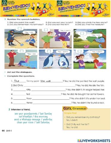 Questions Simple Past