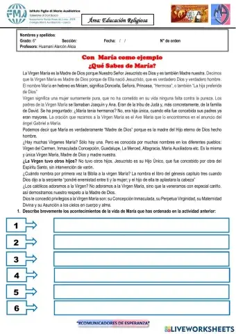 Maria madre de jesus