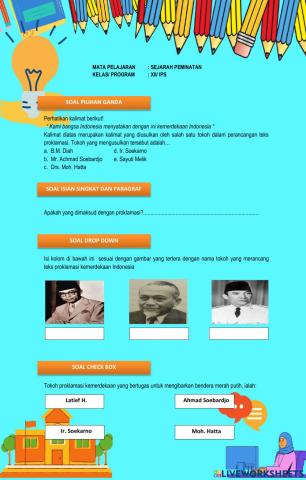 LKPD Proklamasi Kemerdekaan Indonesia