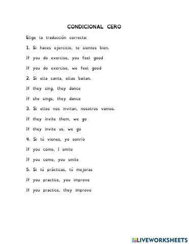 Condicional 0