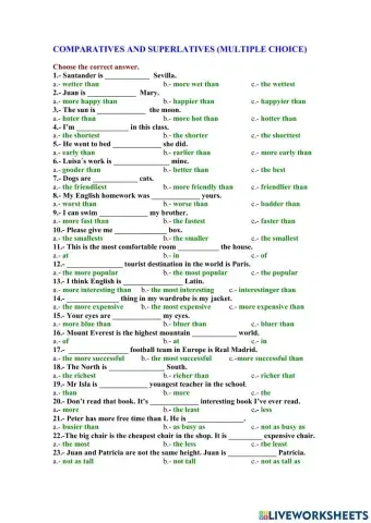 Comparatives&Superlatives-2