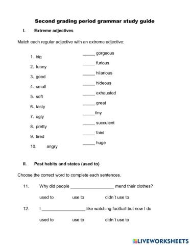 Grammar study guide