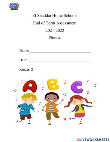 End of Term 1 Assessment