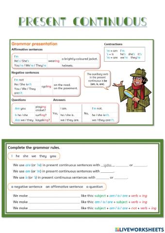 Present Continuous Grammar