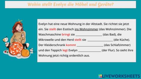 Wechselpräposition - in