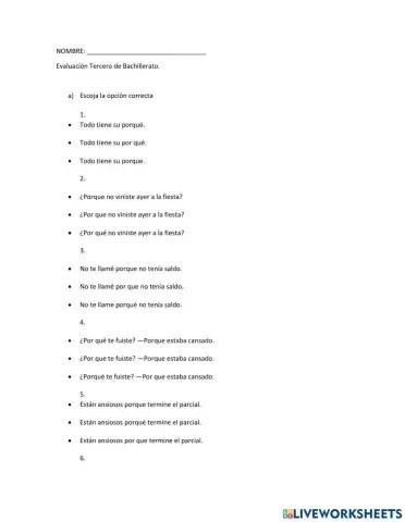 Reglas de uso de -hay-, -ay-, -ahí-, -¿por qué?, porque, porqué, por que.
