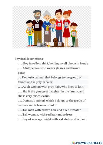 Descripciones Físicas