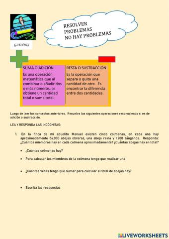 Problemas de Sumas y Restas