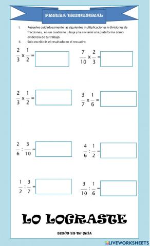 Multiplicación y División