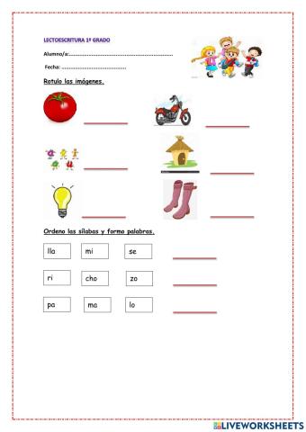 Lectoescritura 1º Grado