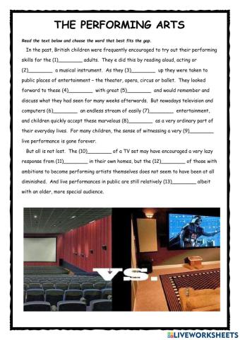 Performing Arts FCE Exercise