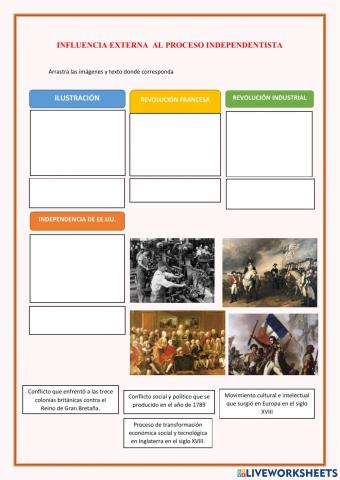 Influencias externas al proceso independentista