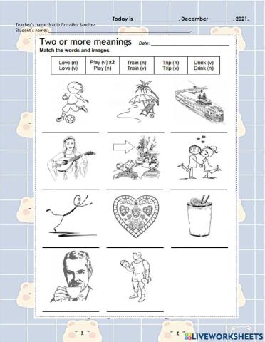 Two or more meanings.