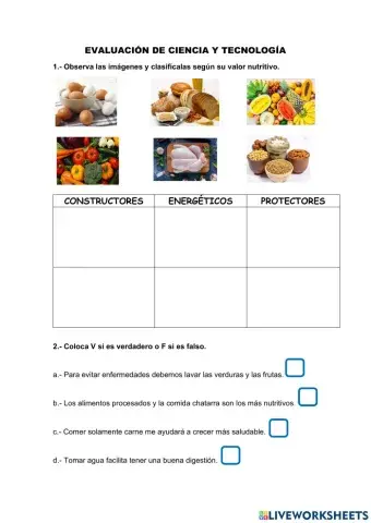 Evaluación de Ciencia y tecnología