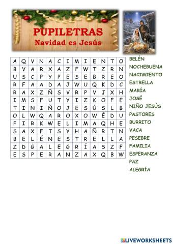 Pupiletras Navidad