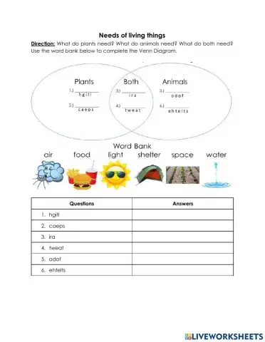 Relationship between living things