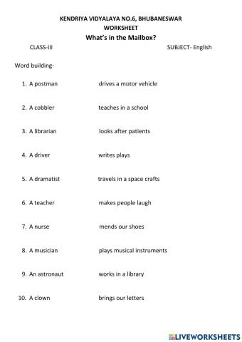 What's in the Mailbox