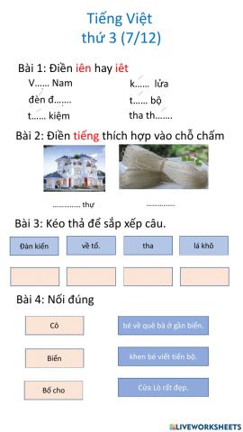 Tiếng Việt thứ 3 (7-12)