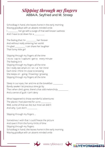 Slipping through my fingers