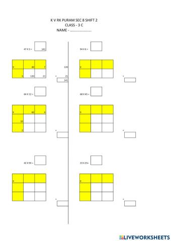 Multiplication box method