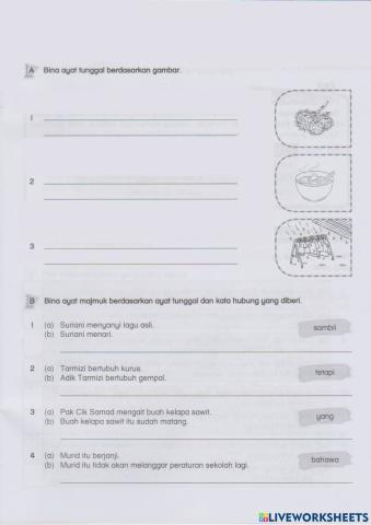 Ayat Majmuk dan Ayat Tunggal